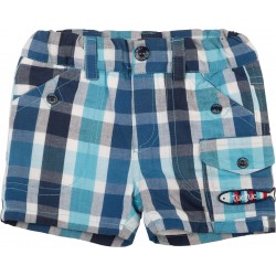BERMUDA POPELIN CUADROS DEEP BLUE TUC TUC