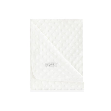 MANTA DOTS CRUDO DOBLE CARA COCHE (80X110) PIRULOS