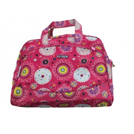 BOLSO MICROFIBRA + CAMBIADOR  HAPPY ZOO PIRULOS