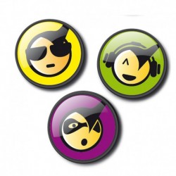 TROLLEY ROLLER NIKIDOM CHAPAS EMOTICONS COOL