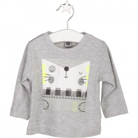 CAMISETA GRIS BLACK&WHITE TUC-TUC